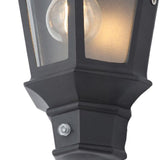 Forum Zinc Persei Half Lantern Photocell Black