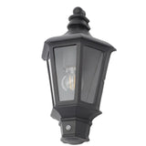 Forum Zinc Persei Half Lantern Photocell Black