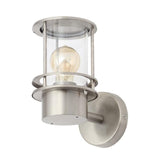 Forum Zinc Leonis Miners Style Wall Lantern Stainless Steel