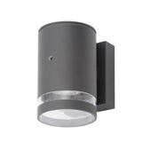 Forum Zinc Lens 1 Light Wall w Photocell GU10 Anthracite