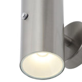 Forum Zinc Melo LED 2 x 5w Up Down Wall Light Lux Stainless Steel