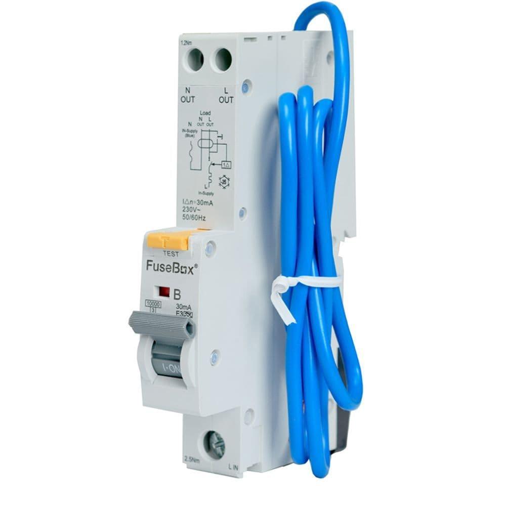 FuseBox RTA102030B 20A 10kA 30mA B Curve Type A RCBO