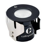 Collingwood GL016RBK30S LED Ground Light Round Black Finish Spot Warm White 3000K