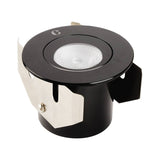 Collingwood GL016RBK22S LED Ground Light Round Black Finish Spot Extra Warm White 2200K