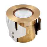 Collingwood GL016RAB27F LED Ground Light Round Antique Brass Finish Flood Warm White 2700K