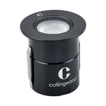 Collingwood GL019RBK40F LED Ground Light Round Black Finish Flood Neutral White 4000K