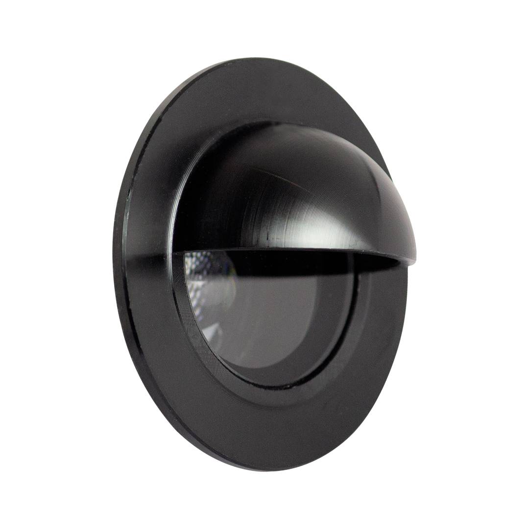 Collingwood GL019E30BL LED Eyelid Ground Light Black Finish Warm White 3000K
