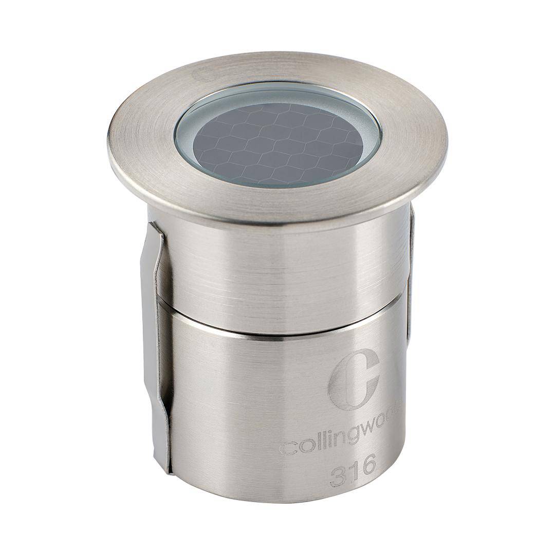Collingwood GL019SSLG27F LED Low Glare Ground Light Stainless Steel Finish Flood Warm White 2700K