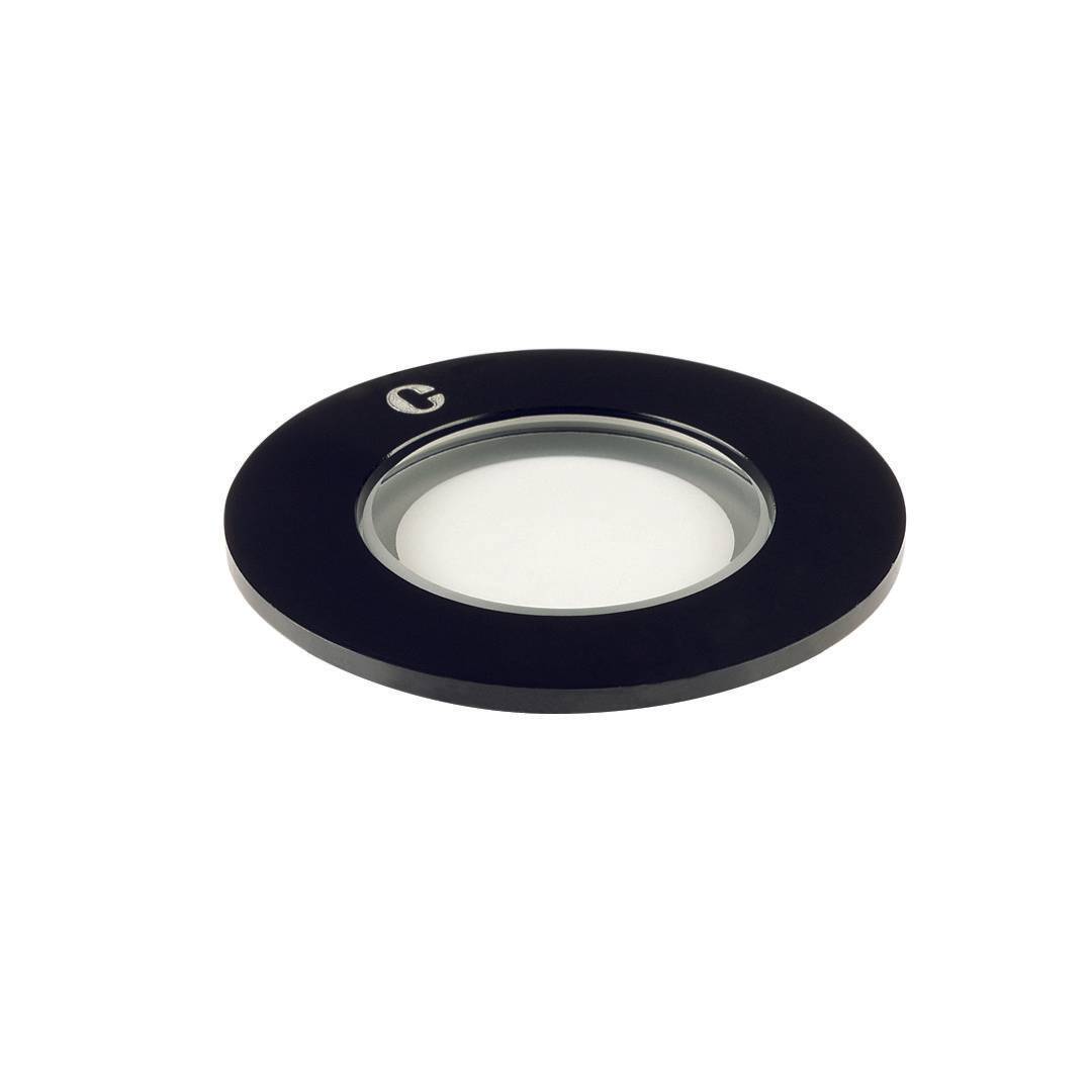 Collingwood GL019BKFD30 LED Frosted Ground Light Black Finish Warm White 3000K