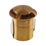 Collingwood GL100AB3W30 LED Domed Ground Light 3 Way Antique Brass Finish Warm White 3000K