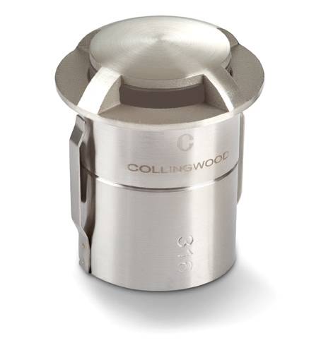 Collingwood GL100SS4W27 LED Domed Ground Light 4 Way Stainless Steel Finish Warm White 2700K