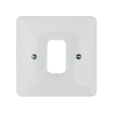 Hager Sollysta WMGP1 1 Gang White Moulded Grid Plate