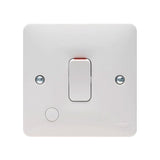 Hager Sollysta WMDP84FO 20A Double Pole Switch with Flex Outlet