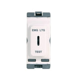 Hager Sollysta WMGKS/EL Grid 20A Double Pole Key EM LTG TEST Switch