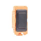 Hamilton FLDP-BL Black Double 20A Pole Rocker Switch with Black Bezel