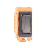 Hamilton FLDP-BK Black Nickel 20A Double Pole Rocker Switch with Black Bezel