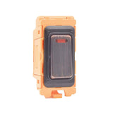 Hamilton FLDPN-EB Etrium Bronze 20A Double Pole Neon Rocker Switch with Black Bezel