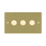 Hamilton 723X40 Satin Brass triple 400w 2 way dimmer