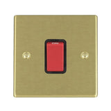 Hamilton 7245B Satin Brass 45A double pole isolator