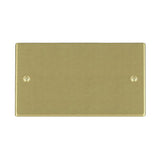 Hamilton 72BPD Satin Brass double blank plate