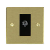 Hamilton 72SATNB Satin Brass non-isolated satellite socket