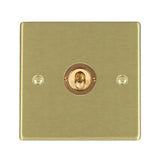 Hamilton 72T21 Satin Brass 20A single toggle light switch 2 way