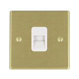 Hamilton 72TCMW Satin Brass telephone master socket