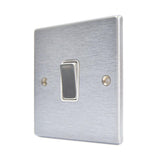 Hamilton 76DPSC-W Satin Chrome 20A double pole switch