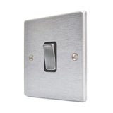 Hamilton 76R21SC-B Satin Chrome 10A single 2 way light switch