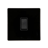 Hamilton 7BCR31BL-B CFX Gloss Black Light Switch 1 Gang Intermediate