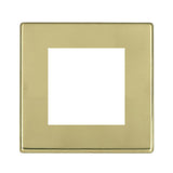 Hamilton 7G21EURO2 G2 Polished Brass 2 module Euro plate