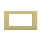 Hamilton 7G21EURO4 G2 Polished Brass 4 module Euro plate