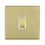 Hamilton 7G21R31PB-W G2 Polished Brass 10A single intermediate light switch