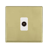 Hamilton 7G21TVIW G2 Polished Brass isolated TV socket