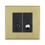 Hamilton 7G21TVSATB G2 Polished Brass non-isolated TV and satellite socket