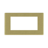 Hamilton 7G22EURO4 G2 Satin Brass 4 module Euro plate