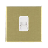 Hamilton 7G22TCSW G2 Satin Brass telephone slave socket