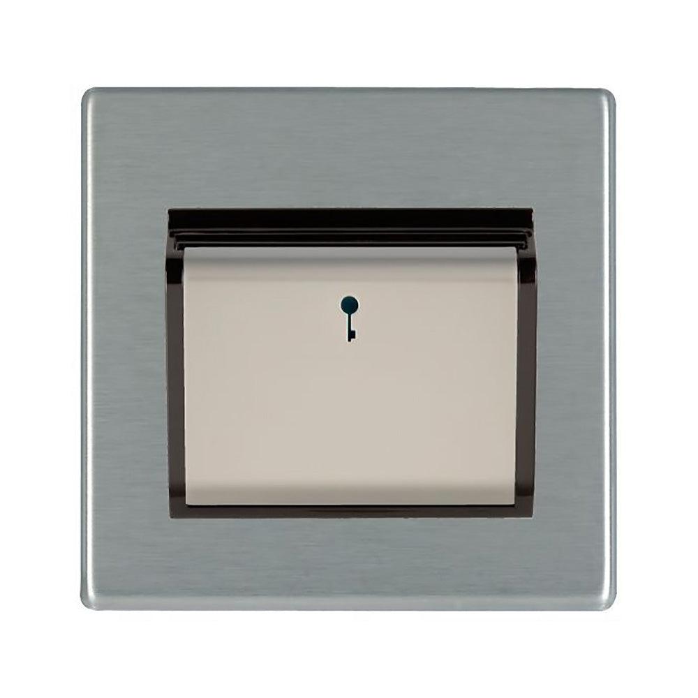 Hamilton Hartland G2 Satin Stainless 1 Gang Card Switch 