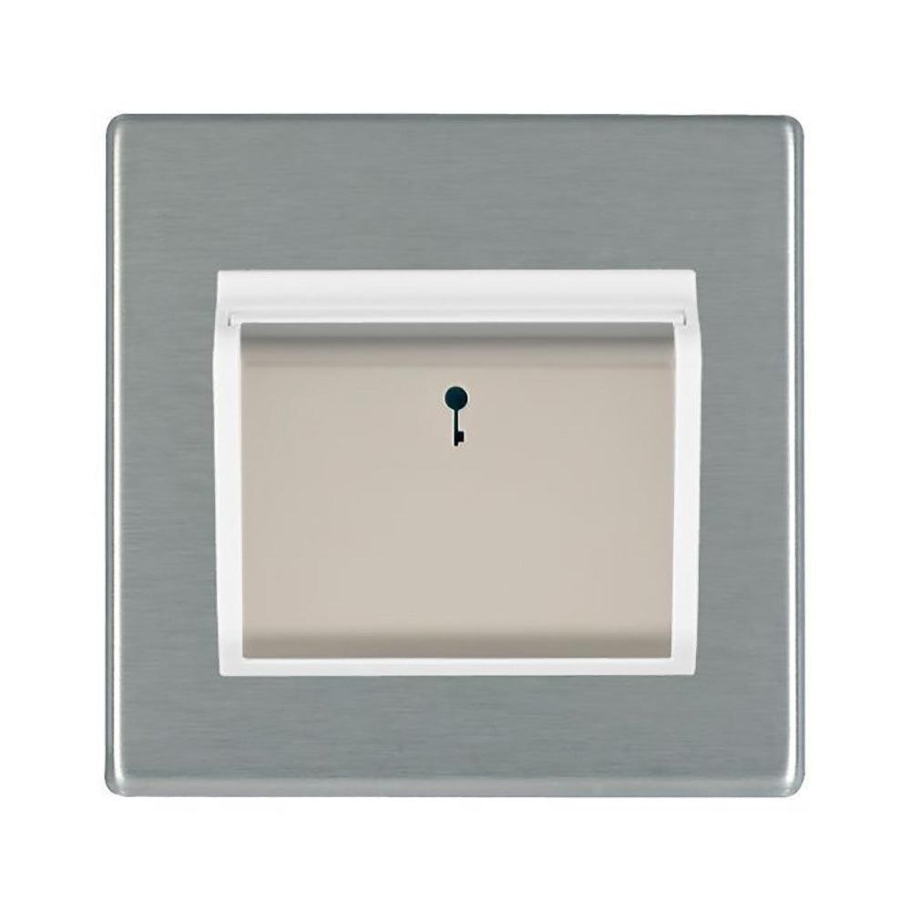 Hamilton Hartland G2 Satin Stainless 1 Gang Card Switch 