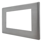 Hamilton 7G24EURO4 G2 Satin Steel 4 module Euro plate