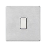 Hamilton Hartland G2 Satin Stainless 10a 1 Gang Light switch