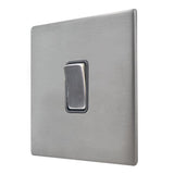 Hamilton 7G24R21SS-QG G2 Satin Steel 10A single 2 way light switch