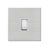 Hamilton Hartland G2 Satin Stainless 10a 1 Gang Light Switch