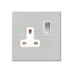 Hamilton Hartland G2 Satin Stainless 13a Single Socket 