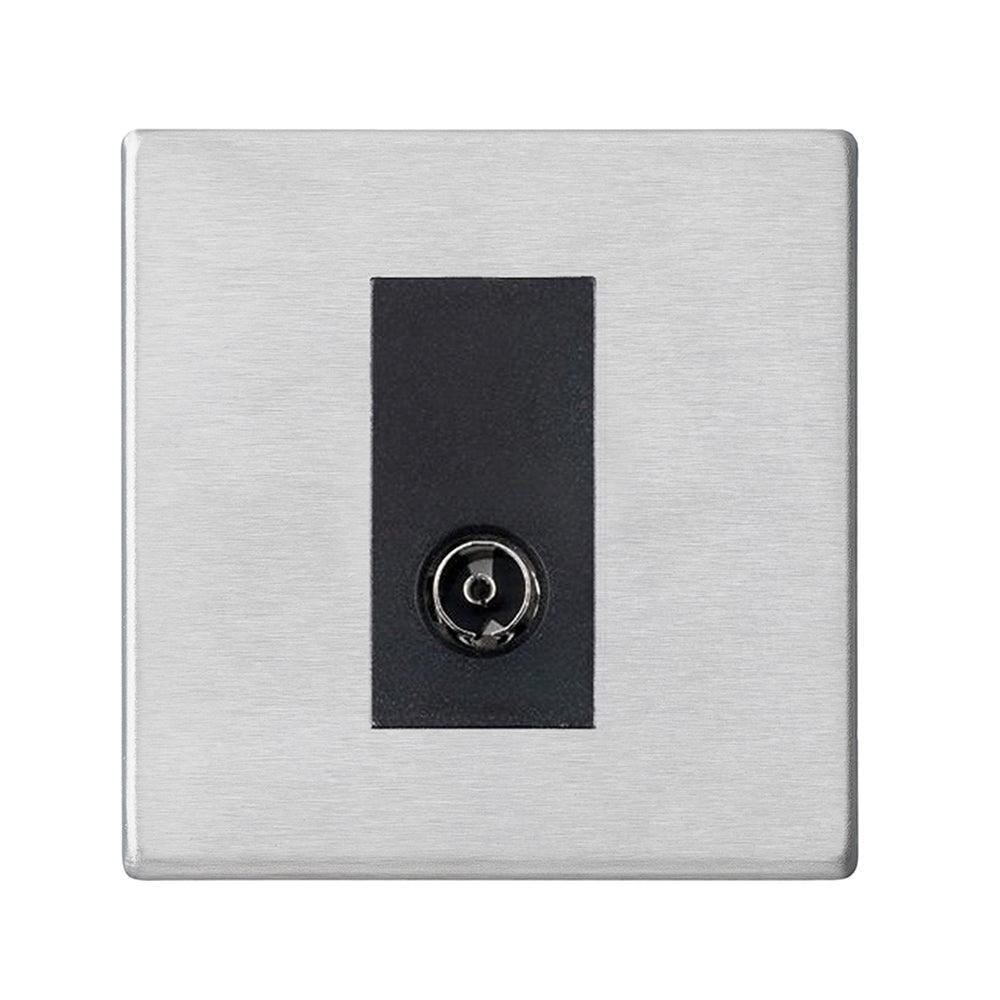 Hamilton Hartland G2 Satin Stainless Non-Isolated TV Socket