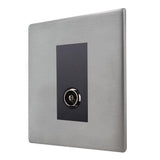 Hamilton 7G24TVB G2 Satin Steel non-isolated TV socket