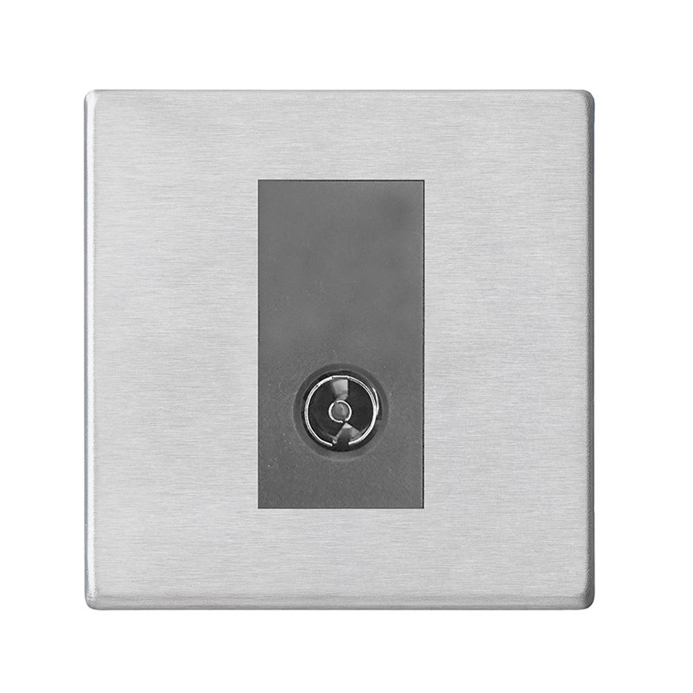 Hamilton Hartland G2 Satin Stainless Non-Isolated TV Socket