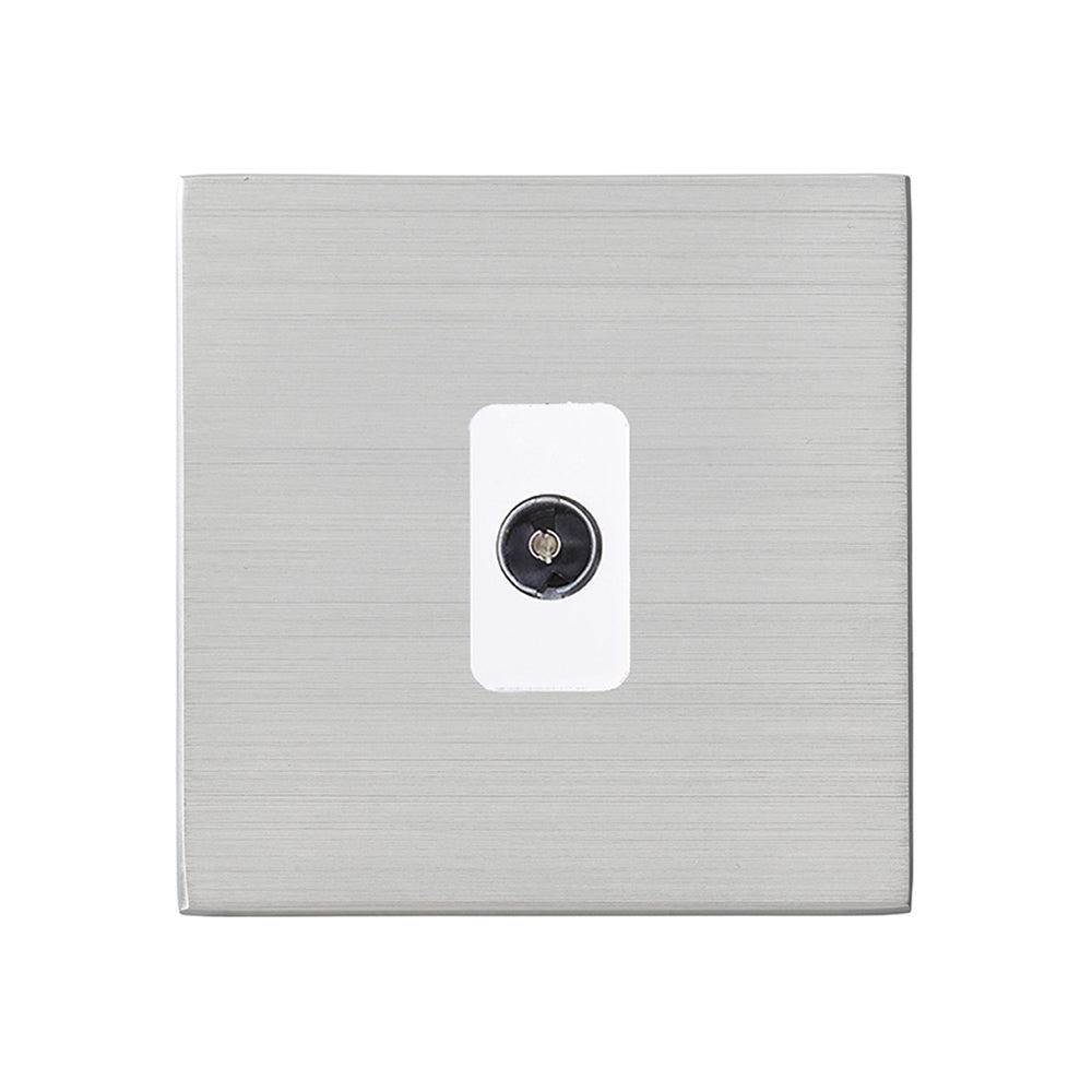 Hamilton Hartland G2 Satin Stainless Non-Isolated TV Socket 