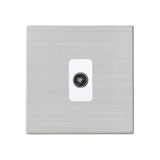 Hamilton Hartland G2 Satin Stainless Non-Isolated TV Socket 