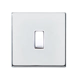 Hamilton 7G27RRTBC-W G2 Polished Chrome 10A single retractive switch (push to make & push to break)